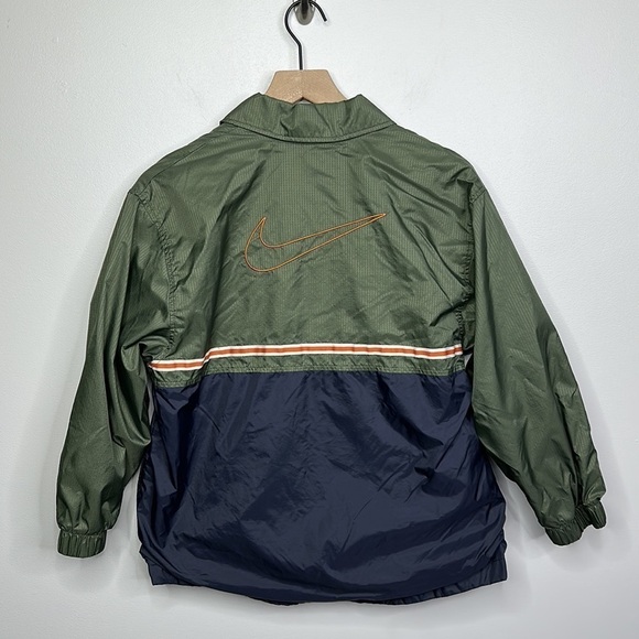 NIKE Retro Vintage Tonal Rip Stop Youth Medium Nylon Windbreaker - Picture 7 of 7
